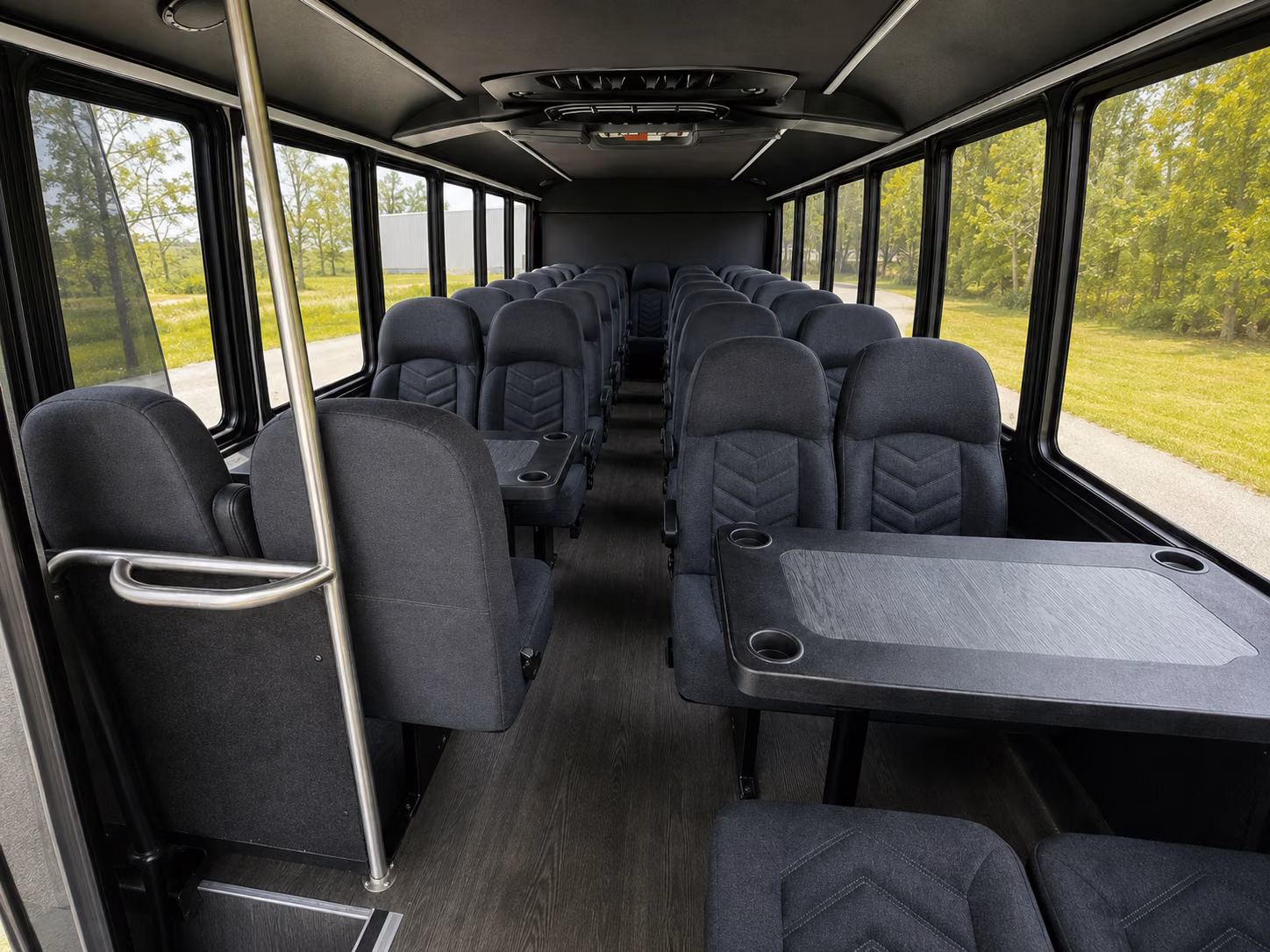 monterey park 15 passenger minibus interior