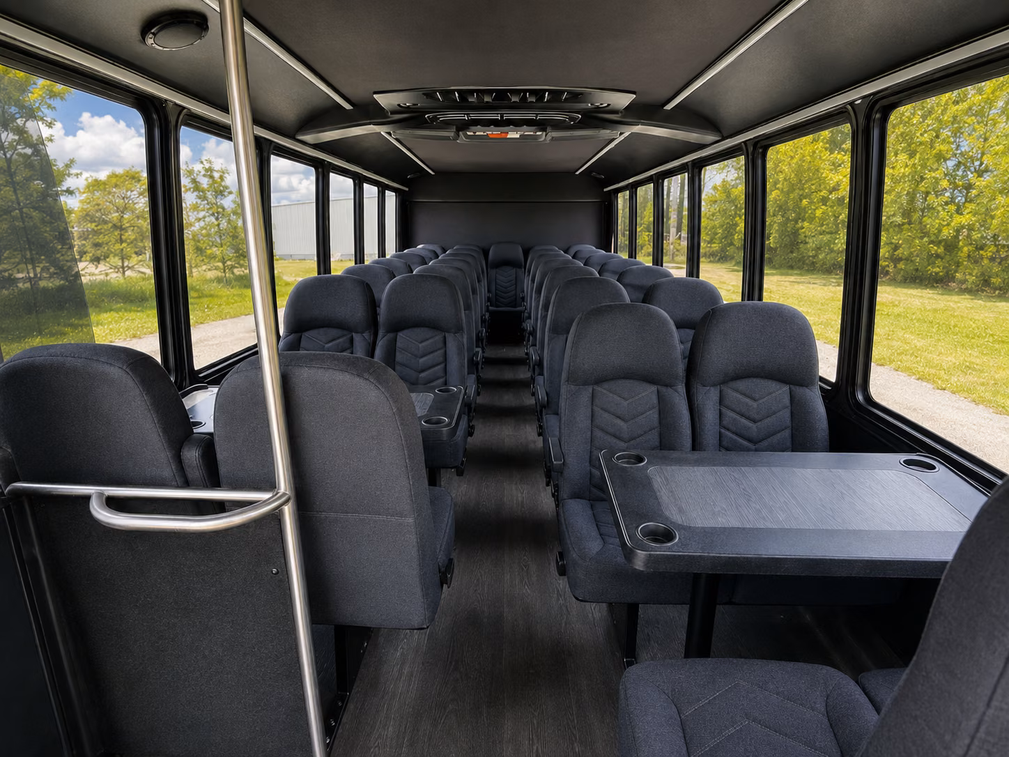 monterey park 18 passenger minibus interior