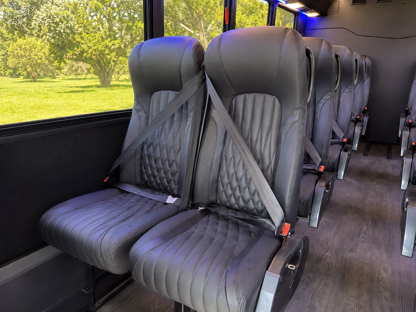 monterey park 20 passenger minibus inside
