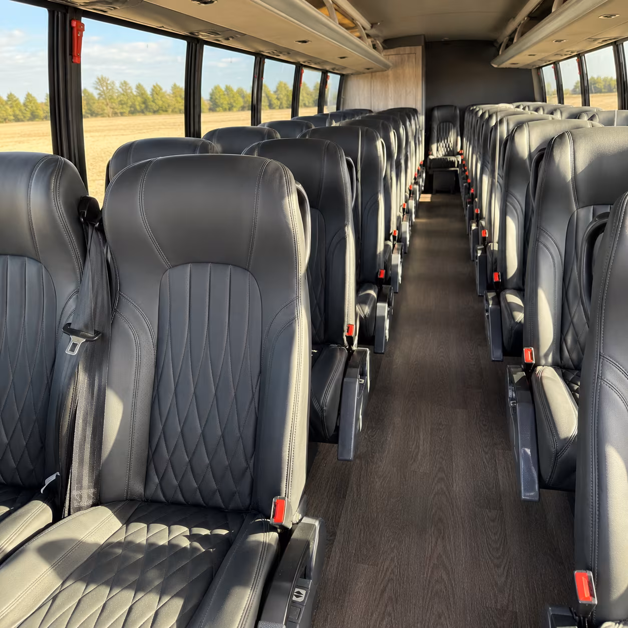 monterey park 28 passenger minibus inside