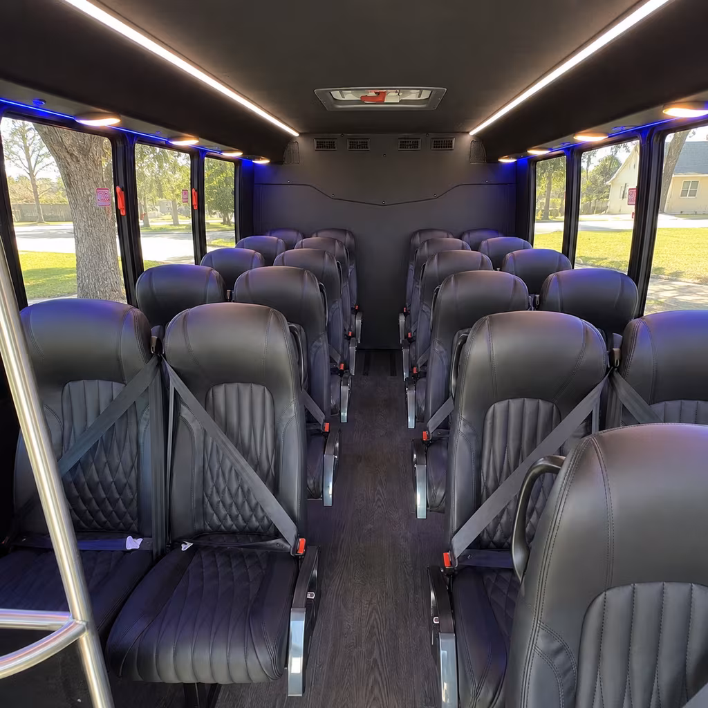 monterey park 35 passenger minibus inside