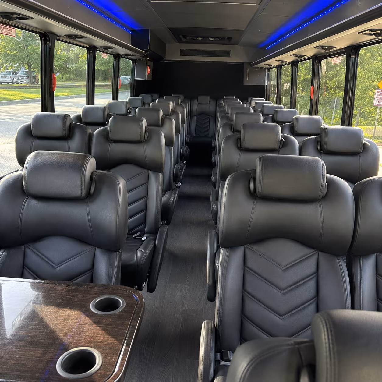 monterey park 35 passenger minibus interior