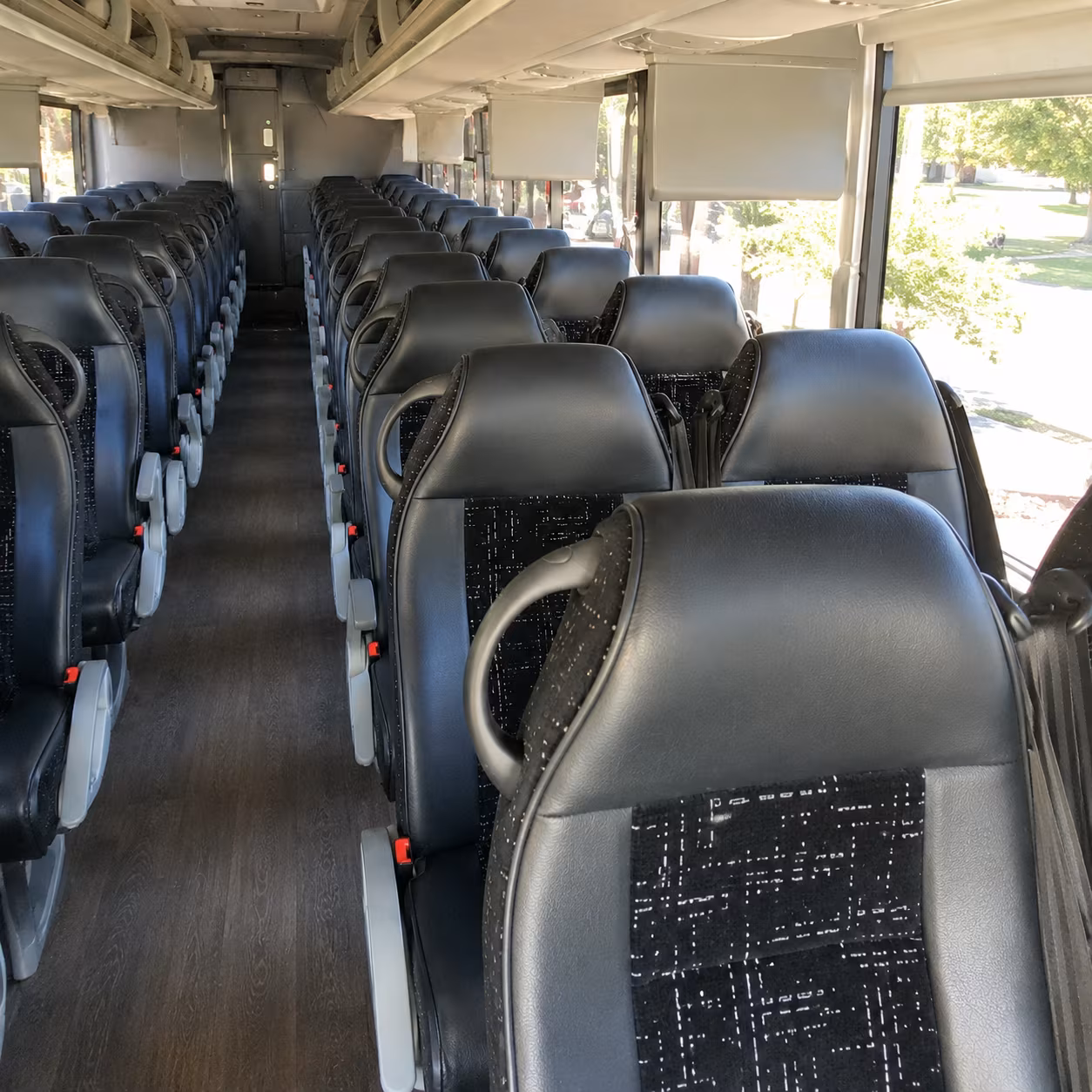 monterey park 56 passenger charter bus interior