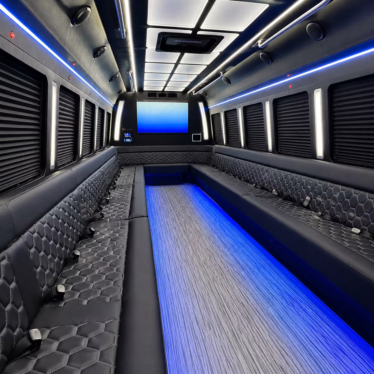 monterey park party bus inside