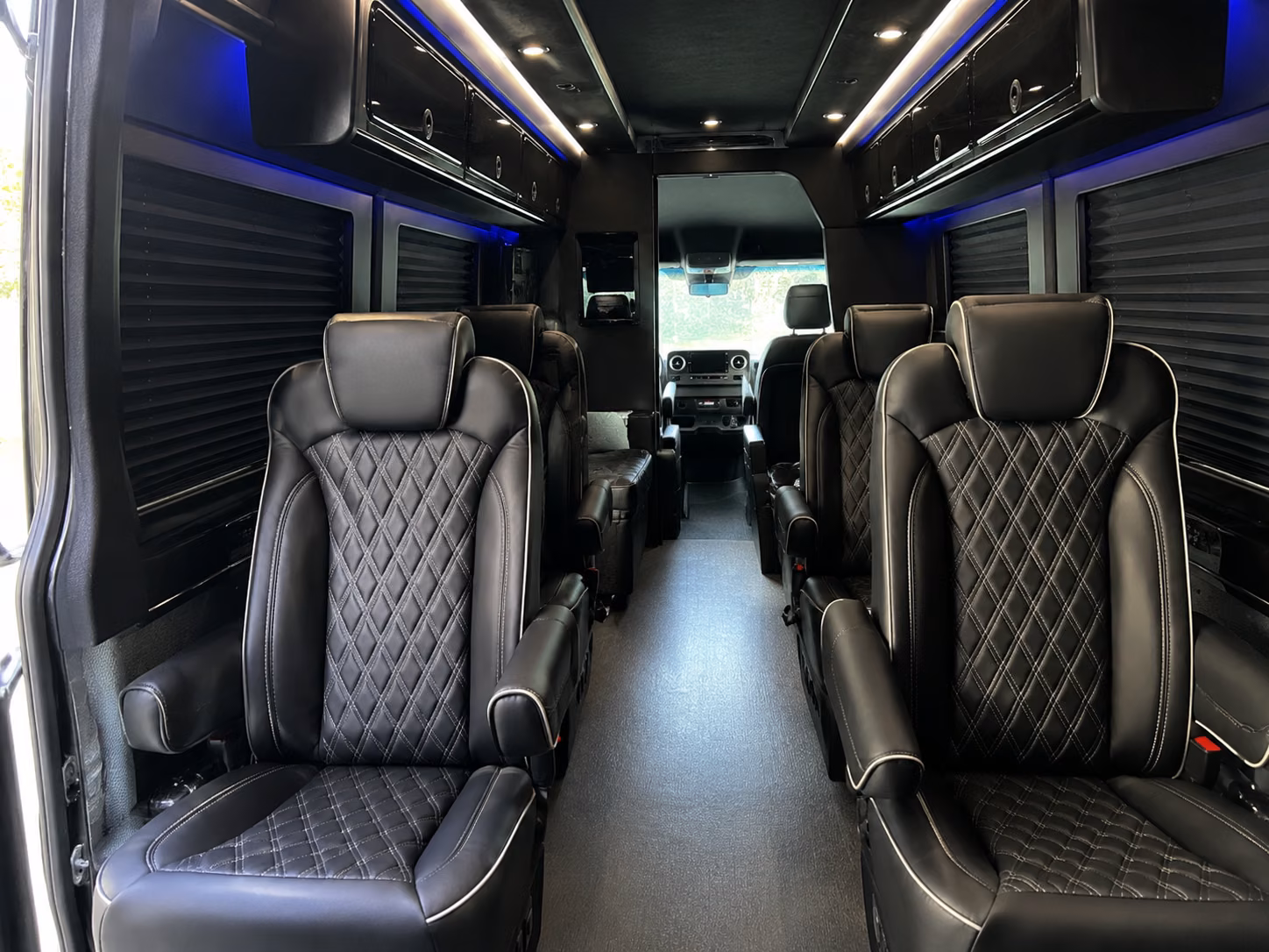 monterey park sprinter van with driver interior