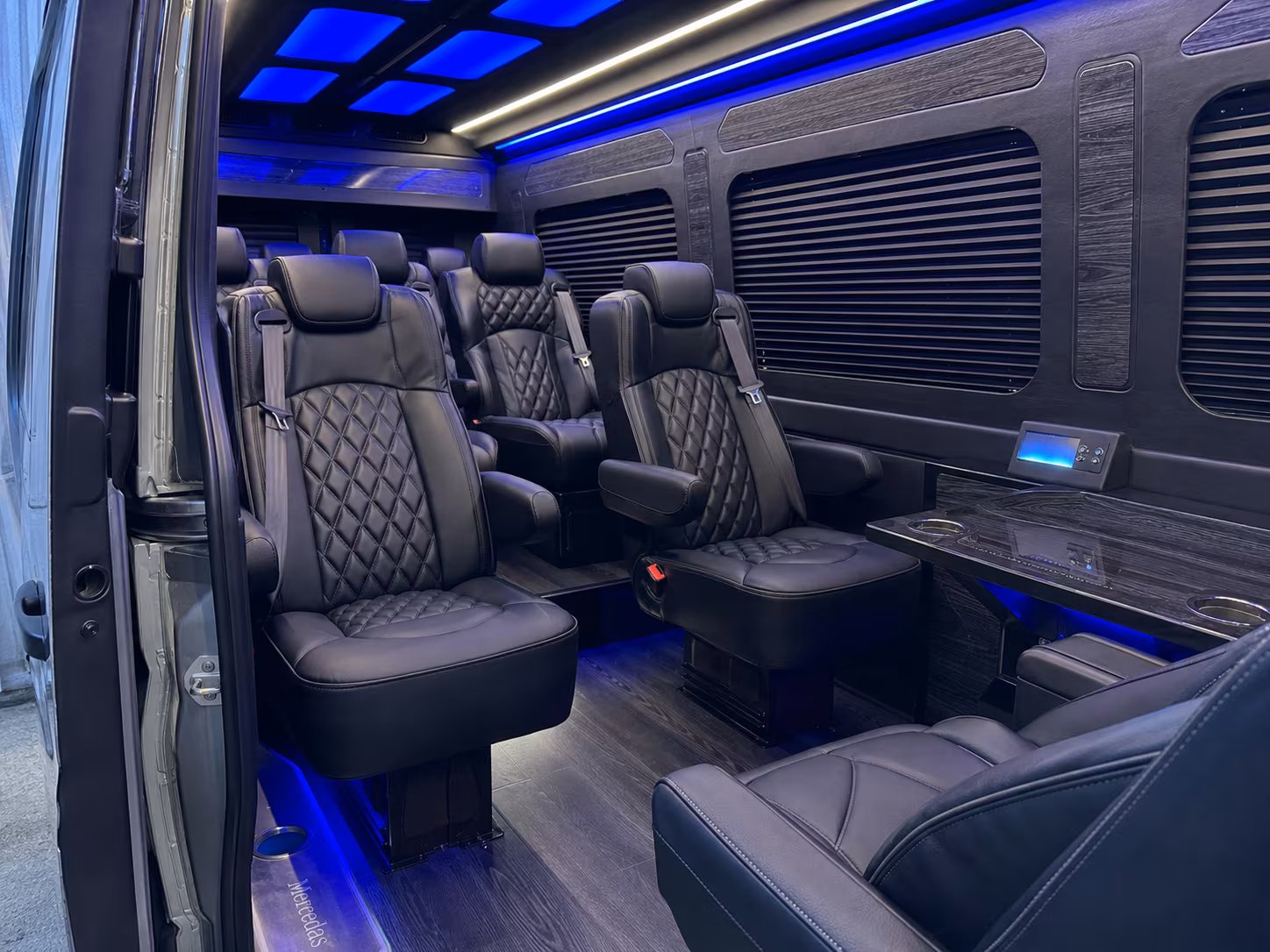 sprinter van transportation for groups and events across monterey park