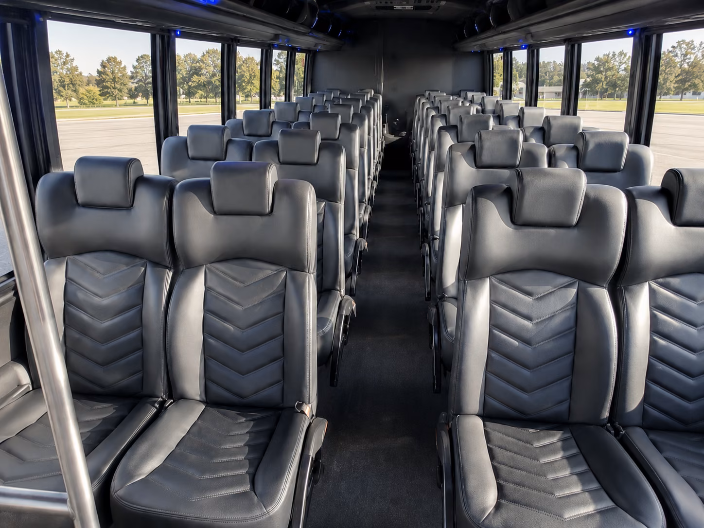 wedding guest shuttle buses between monterey park hotels and venues